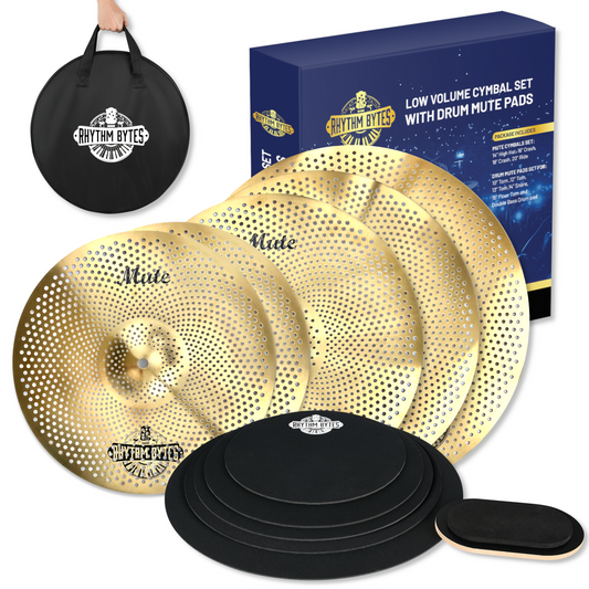 Elevate Your Drumming Experience with Rhythm Bytes' All-In-One Quiet Drum Practice Set